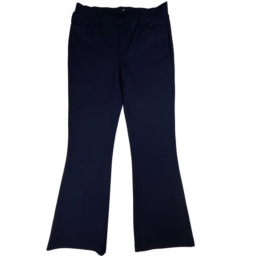 Stelle Womens Bootcut Yoga Dress Pants Navy Blue Stretch Work Trousers Small